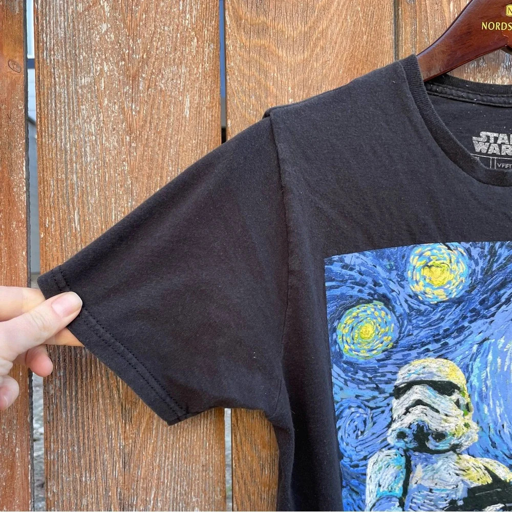 STAR WARS Unisex T Shirt Van Gogh Storm Trooper Size Small - Picture 7 of 8